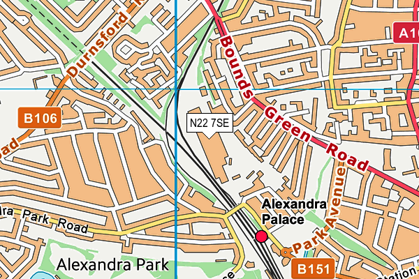 N22 7SE map - OS VectorMap District (Ordnance Survey) N22 7SE map - OS VectorMap District (Ordnance Survey)