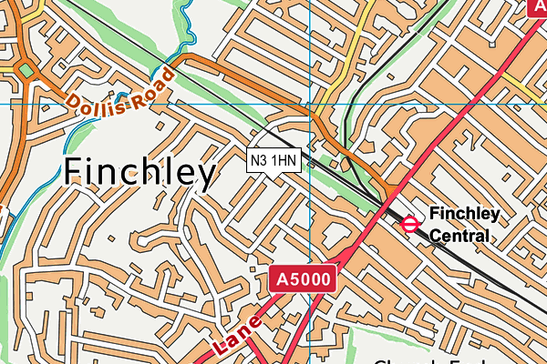N3 1HN map - OS VectorMap District (Ordnance Survey) N3 1HN map - OS VectorMap District (Ordnance Survey)
