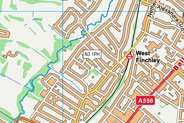 N3 1PH map - OS VectorMap District (Ordnance Survey) N3 1PH map - OS VectorMap District (Ordnance Survey)