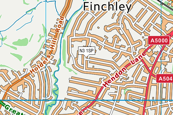 N3 1SP map - OS VectorMap District (Ordnance Survey) N3 1SP map - OS VectorMap District (Ordnance Survey)