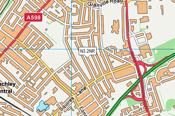 N3 2NR map - OS VectorMap District (Ordnance Survey) N3 2NR map - OS VectorMap District (Ordnance Survey)