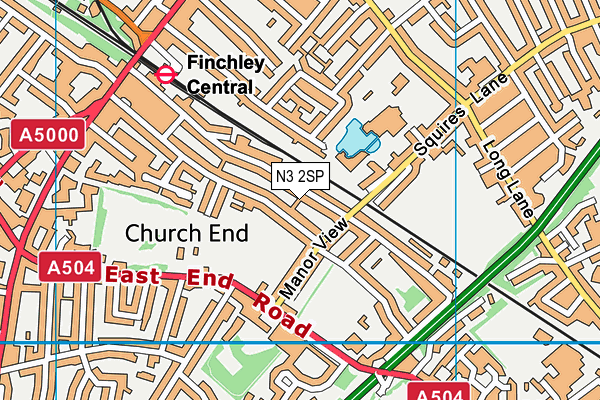 N3 2SP map - OS VectorMap District (Ordnance Survey) N3 2SP map - OS VectorMap District (Ordnance Survey)