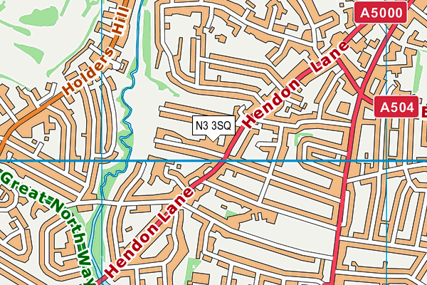 N3 3SQ map - OS VectorMap District (Ordnance Survey) N3 3SQ map - OS VectorMap District (Ordnance Survey)