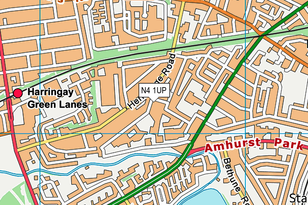 N4 1UP map - OS VectorMap District (Ordnance Survey) N4 1UP map - OS VectorMap District (Ordnance Survey)