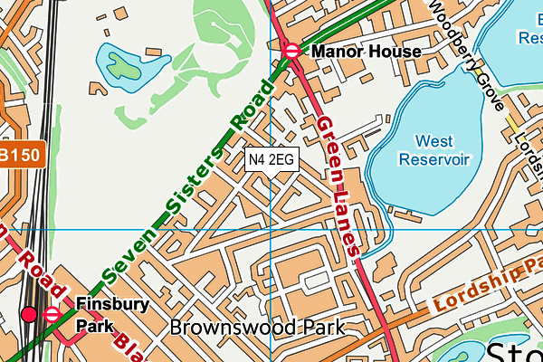 N4 2EG map - OS VectorMap District (Ordnance Survey) N4 2EG map - OS VectorMap District (Ordnance Survey)