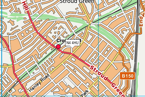 N4 4HU map - OS VectorMap District (Ordnance Survey) N4 4HU map - OS VectorMap District (Ordnance Survey)