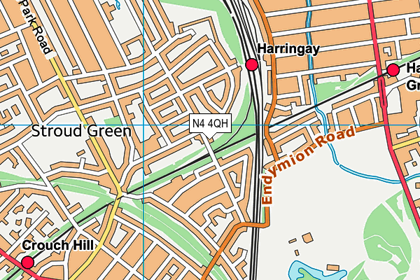 N4 4QH map - OS VectorMap District (Ordnance Survey) N4 4QH map - OS VectorMap District (Ordnance Survey)