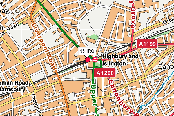 N5 1RQ map - OS VectorMap District (Ordnance Survey) N5 1RQ map - OS VectorMap District (Ordnance Survey)