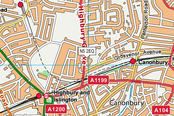 N5 2EQ map - OS VectorMap District (Ordnance Survey) N5 2EQ map - OS VectorMap District (Ordnance Survey)