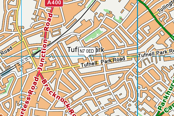 N7 0ED map - OS VectorMap District (Ordnance Survey) N7 0ED map - OS VectorMap District (Ordnance Survey)