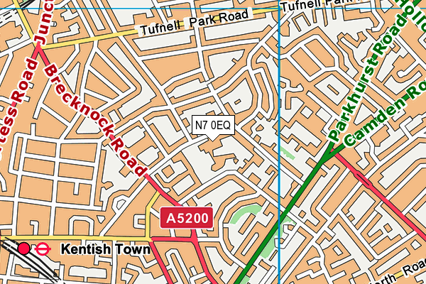 N7 0EQ map - OS VectorMap District (Ordnance Survey) N7 0EQ map - OS VectorMap District (Ordnance Survey)