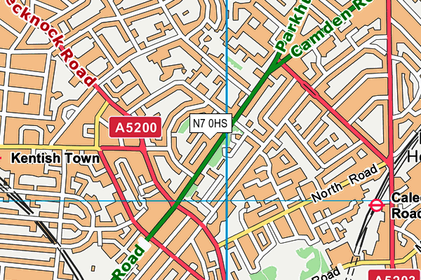 N7 0HS map - OS VectorMap District (Ordnance Survey) N7 0HS map - OS VectorMap District (Ordnance Survey)