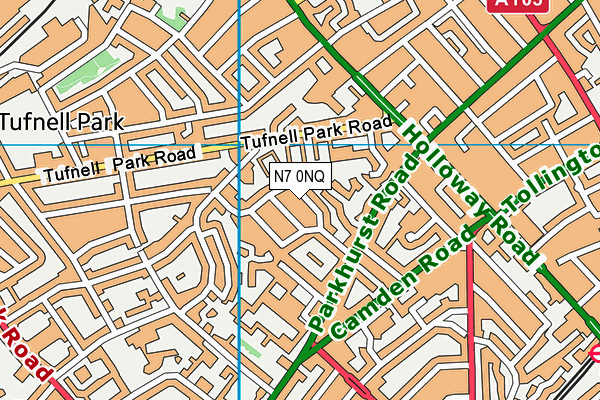 N7 0NQ map - OS VectorMap District (Ordnance Survey) N7 0NQ map - OS VectorMap District (Ordnance Survey)