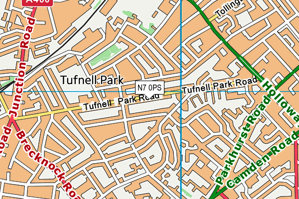 N7 0PS map - OS VectorMap District (Ordnance Survey) N7 0PS map - OS VectorMap District (Ordnance Survey)