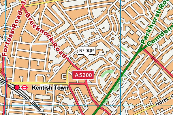 N7 0QP map - OS VectorMap District (Ordnance Survey) N7 0QP map - OS VectorMap District (Ordnance Survey)