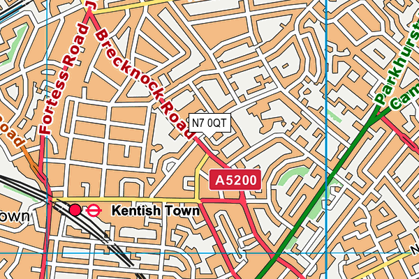 N7 0QT map - OS VectorMap District (Ordnance Survey) N7 0QT map - OS VectorMap District (Ordnance Survey)
