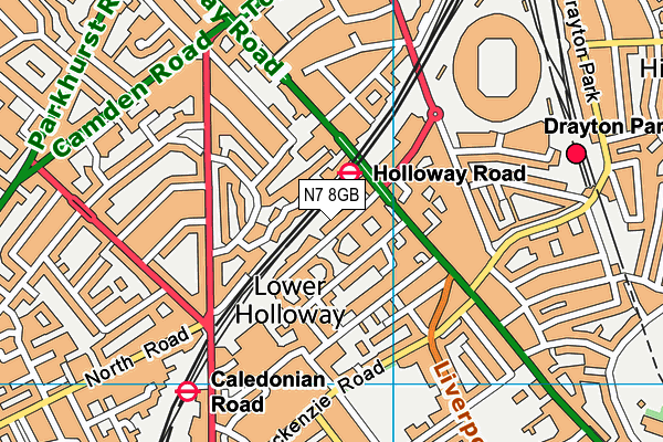 N7 8GB map - OS VectorMap District (Ordnance Survey) N7 8GB map - OS VectorMap District (Ordnance Survey)