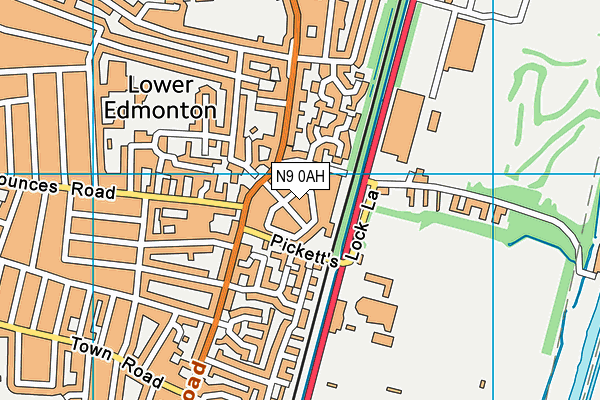 N9 0AH map - OS VectorMap District (Ordnance Survey) N9 0AH map - OS VectorMap District (Ordnance Survey)