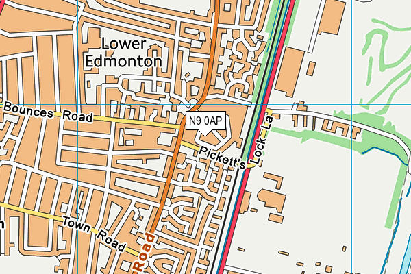N9 0AP map - OS VectorMap District (Ordnance Survey) N9 0AP map - OS VectorMap District (Ordnance Survey)