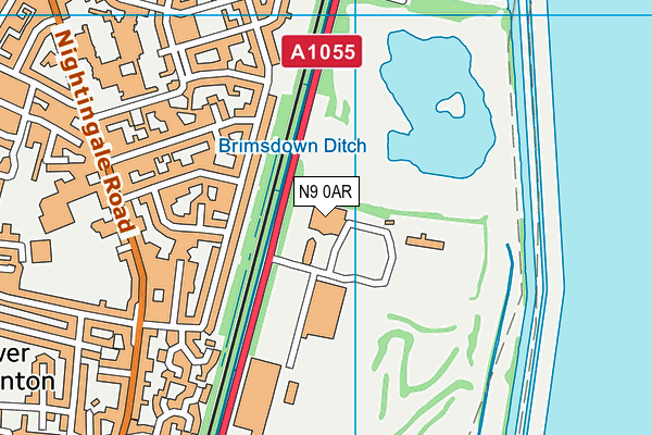 N9 0AR map - OS VectorMap District (Ordnance Survey) N9 0AR map - OS VectorMap District (Ordnance Survey)