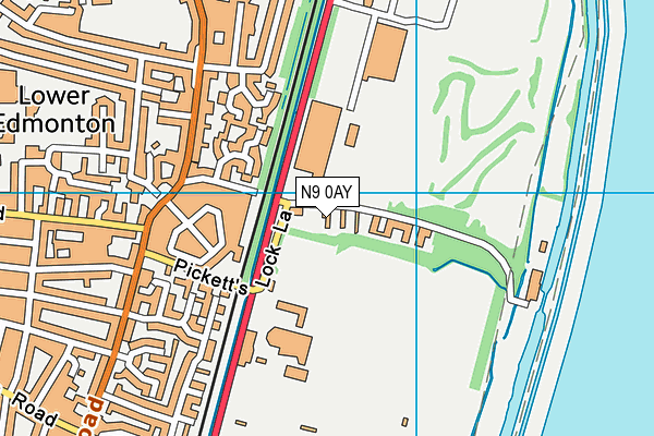 N9 0AY map - OS VectorMap District (Ordnance Survey) N9 0AY map - OS VectorMap District (Ordnance Survey)