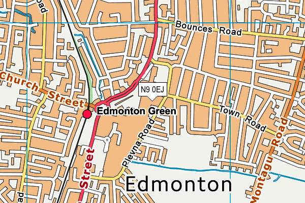 N9 0EJ map - OS VectorMap District (Ordnance Survey) N9 0EJ map - OS VectorMap District (Ordnance Survey)