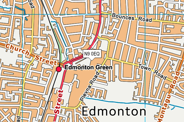 N9 0EQ map - OS VectorMap District (Ordnance Survey) N9 0EQ map - OS VectorMap District (Ordnance Survey)