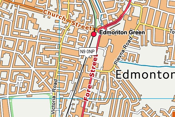 N9 0NP map - OS VectorMap District (Ordnance Survey) N9 0NP map - OS VectorMap District (Ordnance Survey)