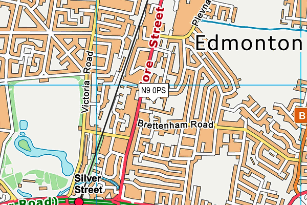 N9 0PS map - OS VectorMap District (Ordnance Survey) N9 0PS map - OS VectorMap District (Ordnance Survey)