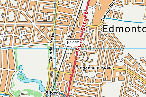 N9 0PZ map - OS VectorMap District (Ordnance Survey) N9 0PZ map - OS VectorMap District (Ordnance Survey)