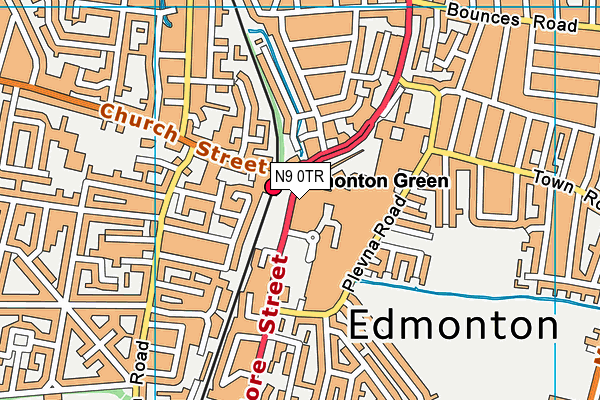 N9 0TR map - OS VectorMap District (Ordnance Survey) N9 0TR map - OS VectorMap District (Ordnance Survey)