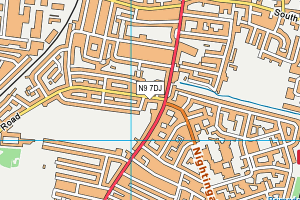 N9 7DJ map - OS VectorMap District (Ordnance Survey) N9 7DJ map - OS VectorMap District (Ordnance Survey)