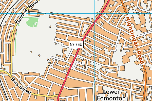 N9 7EU map - OS VectorMap District (Ordnance Survey) N9 7EU map - OS VectorMap District (Ordnance Survey)