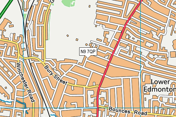 N9 7QP map - OS VectorMap District (Ordnance Survey) N9 7QP map - OS VectorMap District (Ordnance Survey)