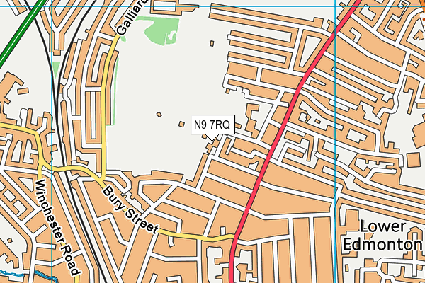 N9 7RQ map - OS VectorMap District (Ordnance Survey) N9 7RQ map - OS VectorMap District (Ordnance Survey)