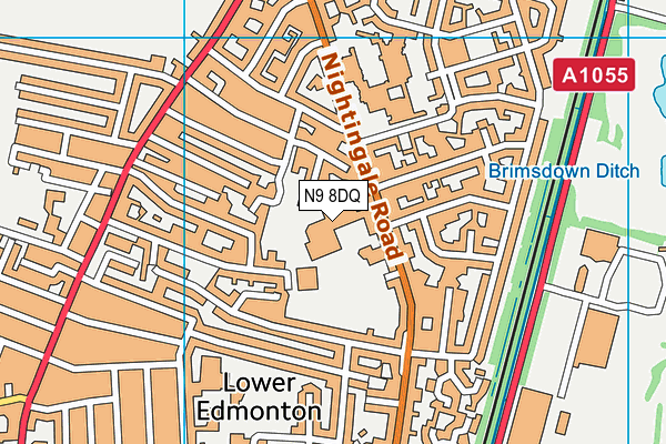 N9 8DQ map - OS VectorMap District (Ordnance Survey) N9 8DQ map - OS VectorMap District (Ordnance Survey)