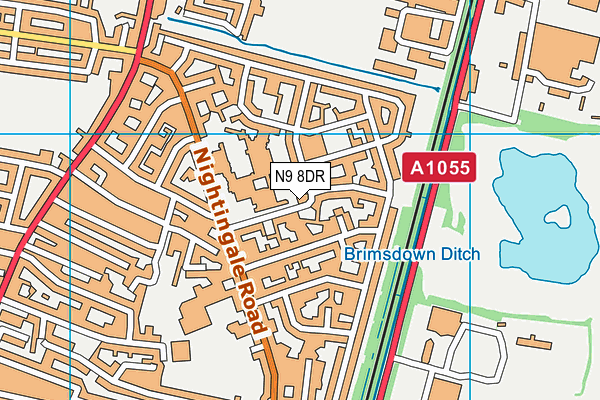 N9 8DR map - OS VectorMap District (Ordnance Survey) N9 8DR map - OS VectorMap District (Ordnance Survey)