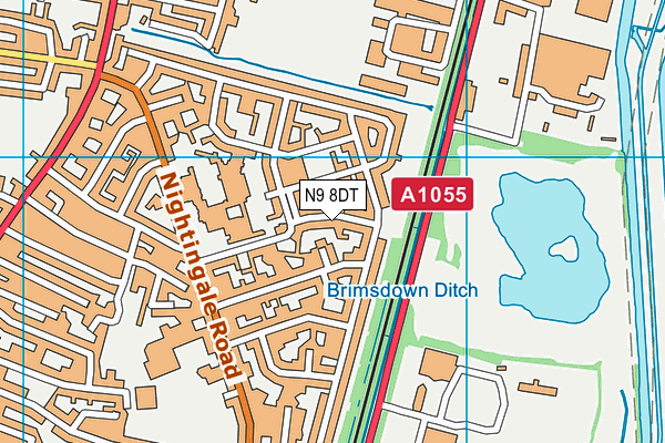 N9 8DT map - OS VectorMap District (Ordnance Survey) N9 8DT map - OS VectorMap District (Ordnance Survey)