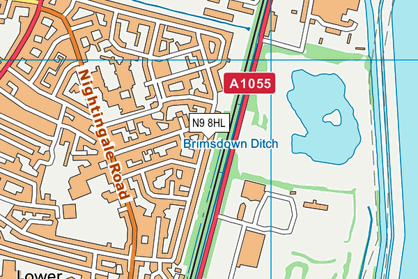 N9 8HL map - OS VectorMap District (Ordnance Survey) N9 8HL map - OS VectorMap District (Ordnance Survey)
