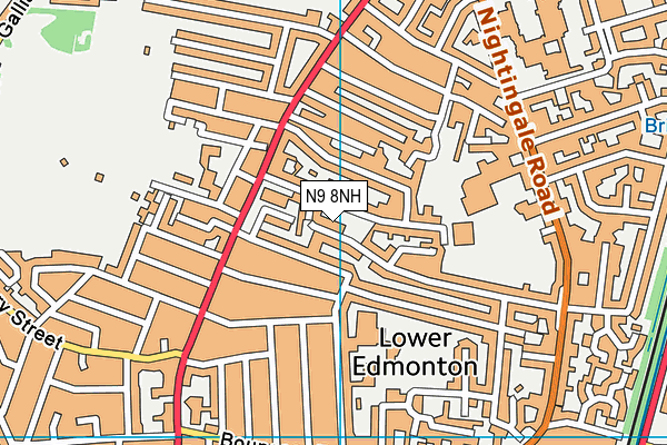 N9 8NH map - OS VectorMap District (Ordnance Survey) N9 8NH map - OS VectorMap District (Ordnance Survey)