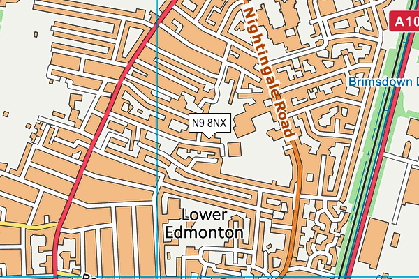 N9 8NX map - OS VectorMap District (Ordnance Survey) N9 8NX map - OS VectorMap District (Ordnance Survey)