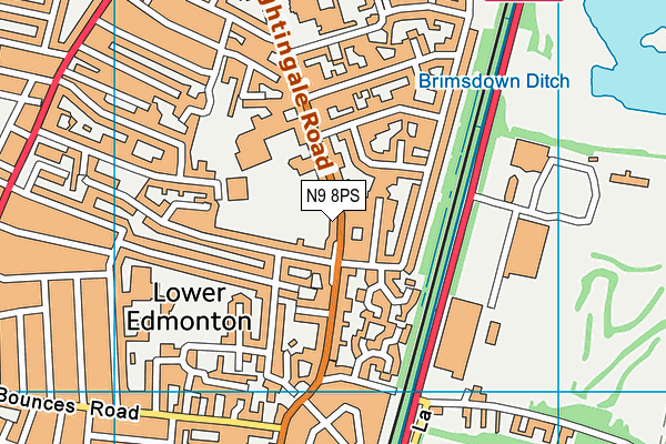 N9 8PS map - OS VectorMap District (Ordnance Survey) N9 8PS map - OS VectorMap District (Ordnance Survey)