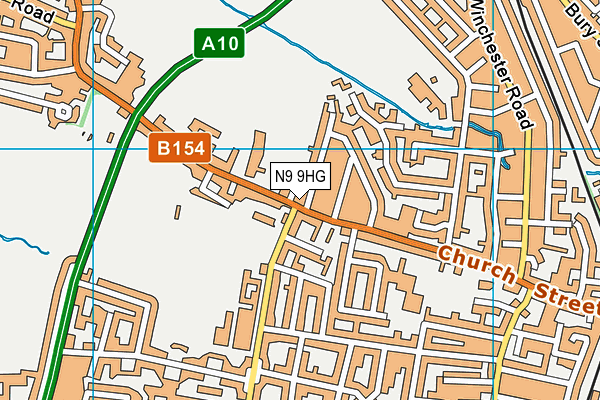 N9 9HG map - OS VectorMap District (Ordnance Survey) N9 9HG map - OS VectorMap District (Ordnance Survey)