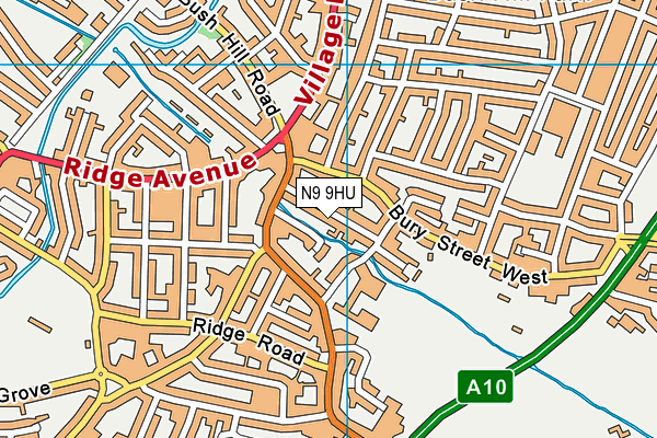 N9 9HU map - OS VectorMap District (Ordnance Survey) N9 9HU map - OS VectorMap District (Ordnance Survey)