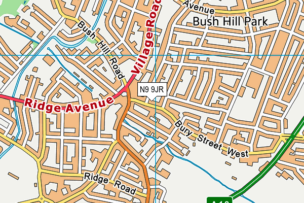 N9 9JR map - OS VectorMap District (Ordnance Survey) N9 9JR map - OS VectorMap District (Ordnance Survey)