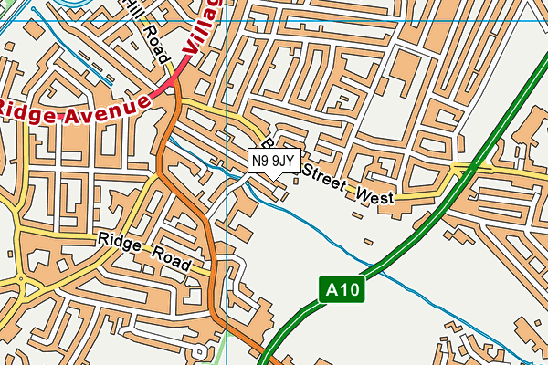 N9 9JY map - OS VectorMap District (Ordnance Survey) N9 9JY map - OS VectorMap District (Ordnance Survey)