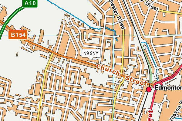 N9 9NY map - OS VectorMap District (Ordnance Survey) N9 9NY map - OS VectorMap District (Ordnance Survey)