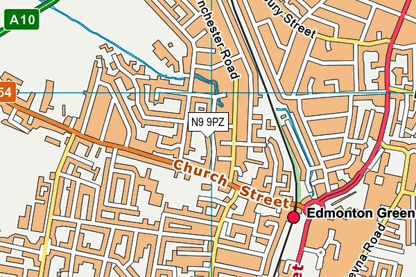 N9 9PZ map - OS VectorMap District (Ordnance Survey) N9 9PZ map - OS VectorMap District (Ordnance Survey)