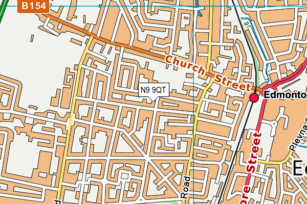 N9 9QT map - OS VectorMap District (Ordnance Survey) N9 9QT map - OS VectorMap District (Ordnance Survey)