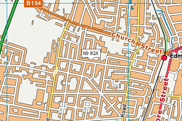N9 9QX map - OS VectorMap District (Ordnance Survey) N9 9QX map - OS VectorMap District (Ordnance Survey)